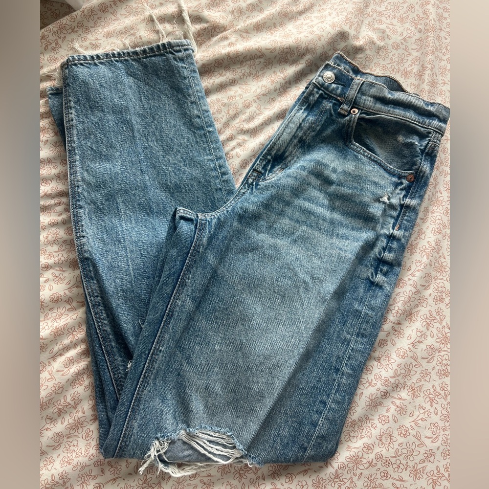 American Eagle highest rise baggy wide leg jeans